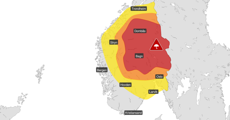 Ekstremværet Hans Gir Ekstremt Mye Regn Over Sør-Norge